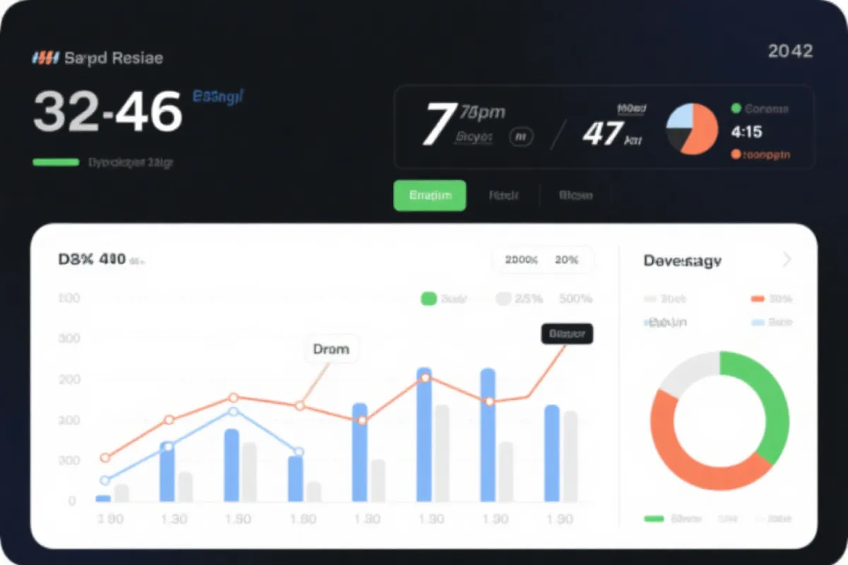 数据仪表盘与走势图